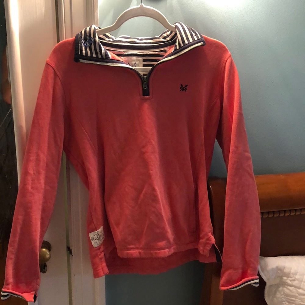 Salmon quarter zip